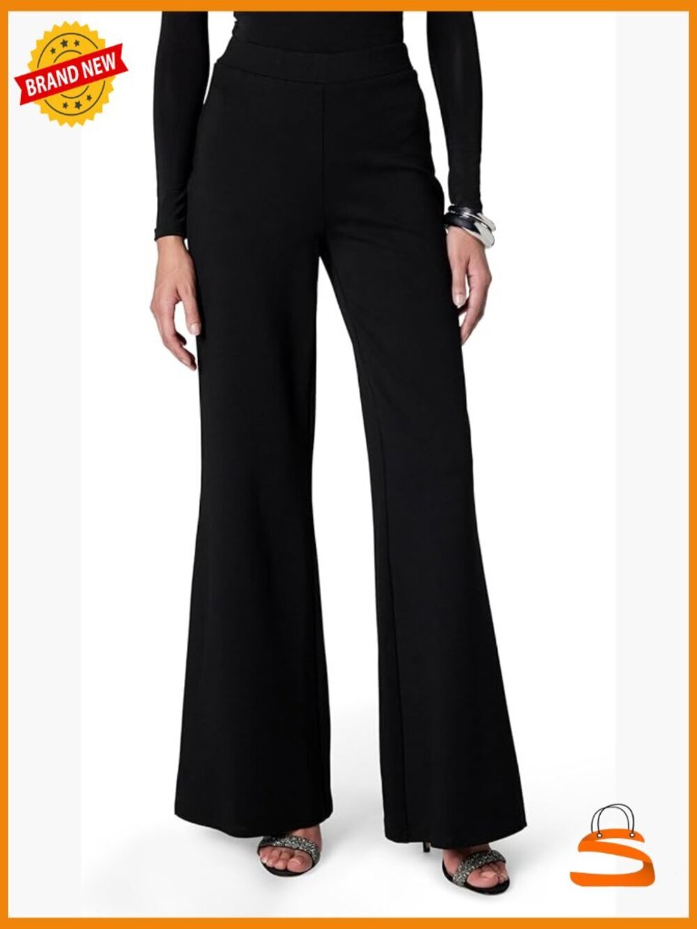 Classic Wide Leg High Rise Dress Pants w/ Pockets